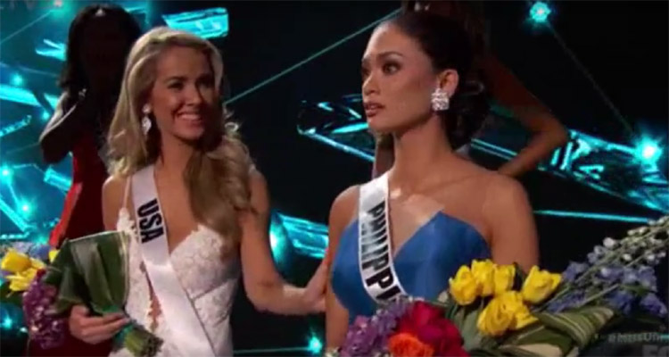 Miss Univers : le présentateur se trompe de gagnante en direct, Miss Philippines victorieuse