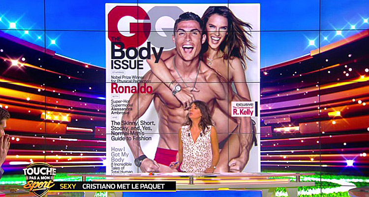 Touche pas à mon sport : Cristiano Ronaldo, la « bombe atomique », en slip rouge en Une de GQ avec Alessandra Ambrosio 
