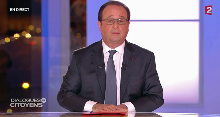 Dialogues citoyens (France 2) : audience décevante, François Hollande réunit 3.5 millions de Français