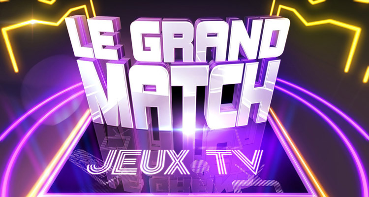 Le Grand Match spécial Jeux TV (D8) : Cyril Féraud, Arnaud Tsamere, Arnaud Gidouin, Elsa Fayer, Samuel Étienne et Laurie Cholewa aux côtés de Valérie Benaïm