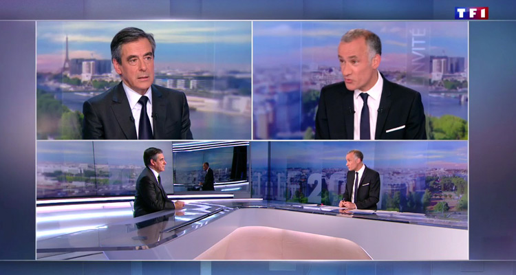 Audiences JT (mardi 7 mai 2016) : Gilles Bouleau -avec François Fillon- et Carole Gaessler seuls en hausse, M6 performante auprès des femmes