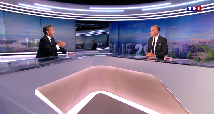 Audiences JT (mercredi 24 août 2016) : Gilles Bouleau progresse légèrement avec Nicolas Sarkozy, le 19.45 et Xavier de Moulins en tête chez les ménagères 