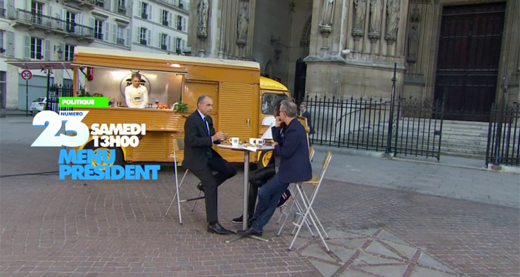 Menu Président : Jean-François Copé inaugure le food-truck de Philippe Besson et Elizabeth Tchoungui