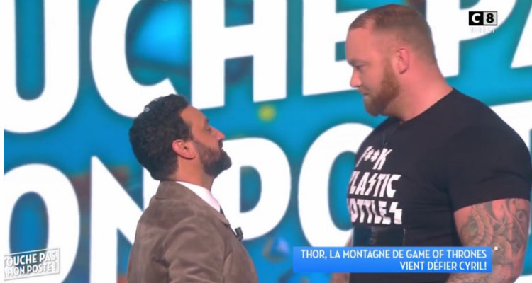 Touche pas à mon poste : Cyril Hanouna défie Thor Bjornsson (Game of Thrones), C8 à la baisse dans les audiences