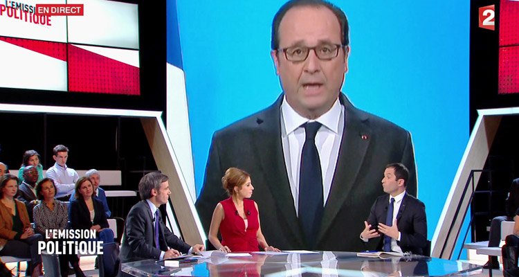 L’émission politique réalise sa plus faible audience avec Benoit Hamon, moins puissant qu’Arnaud Montebourg
