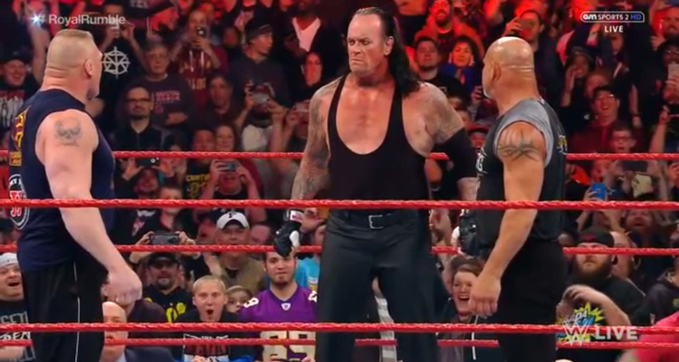 WWE Royal Rumble 2017 : Brock Lesnar, The Undertaker, Goldberg en route pour Wrestlemania 33