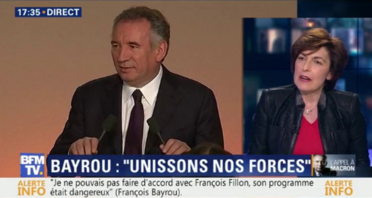 Bayrou fait alliance avec Macron, BFMTV devance France 2 avec la conférence de presse