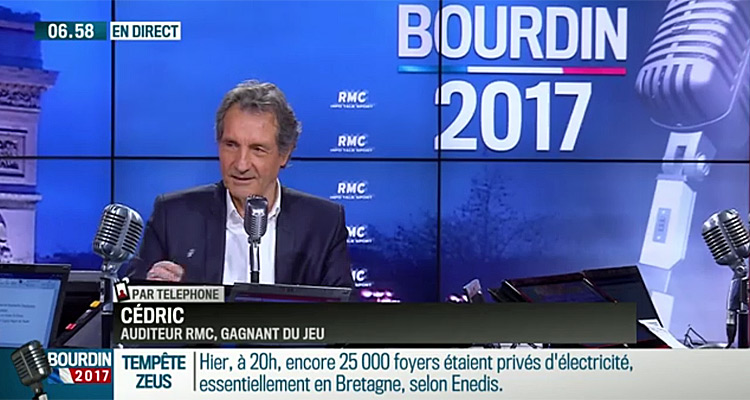 Bourdin Direct : une audience record pour Jean-Jacques Bourdin, RMC découverte 4e chaine la plus regardée
