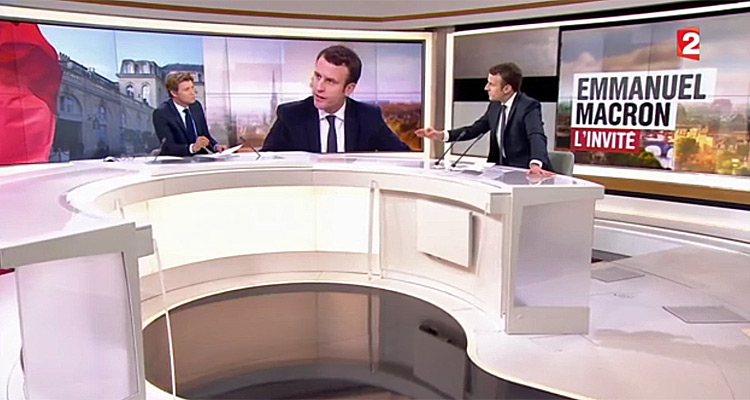 Audiences JT (dimanche 19 mars 2017) : Laurent Delahousse et Emmanuel Macron attirent 5.6 millions de Français, Audrey Crespo-Mara domine