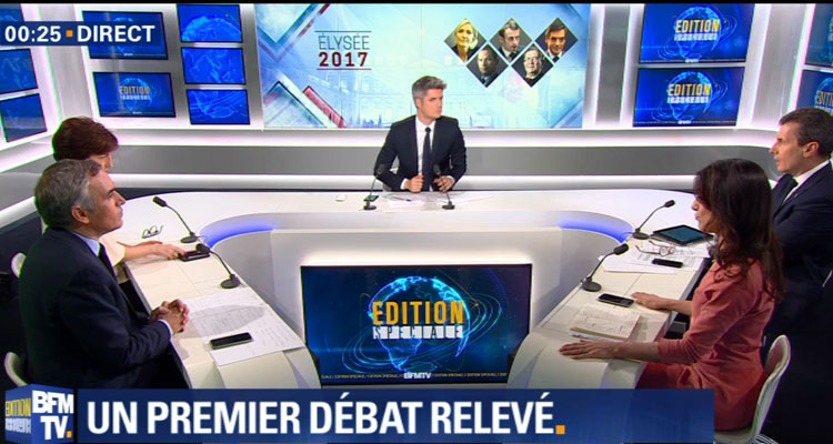 L’after du débat de la présidentielle : BFMTV 2e chaîne la plus regardée avec jusqu’à 1.1 million de fidèles