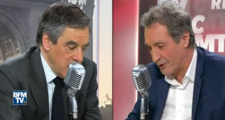 BFMTV 2ème chaine de France avec l’interview de François Fillon 