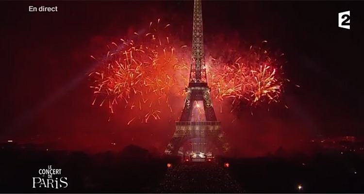 Feu d’artifice à la Tour Eiffel : 3.4 millions de Français pour suivre l’événement sur France 2 en 2017
