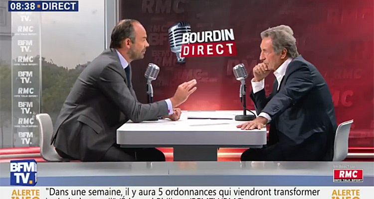 Bourdin Direct : BFMTV 2e chaîne nationale pour la rentrée d’Edouard Philippe