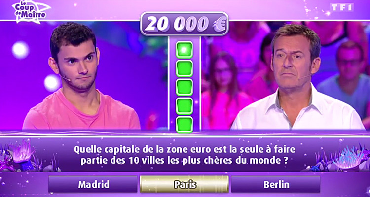 Les 12 coups de midi : Romain s’offre un coup de maître à 20.000 euros, Catherine Deneuve derrière l’étoile mystérieuse ? 