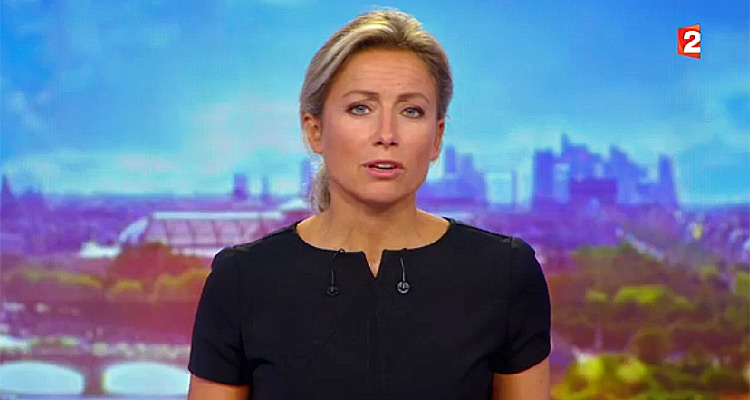 JT 20 heures de France 2 : Anne-Sophie Lapix en baisse par rapport à sa première