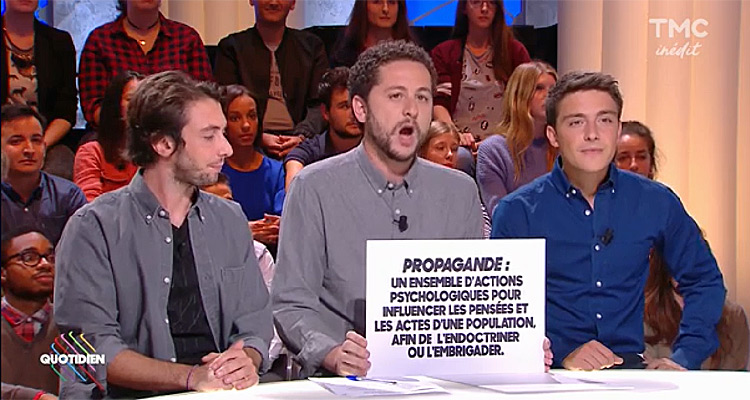 Quotidien : audiences en baisse, Yann Barthès rétrograde derrière TPMP avec Mélanie Laurent et Guillaume Canet