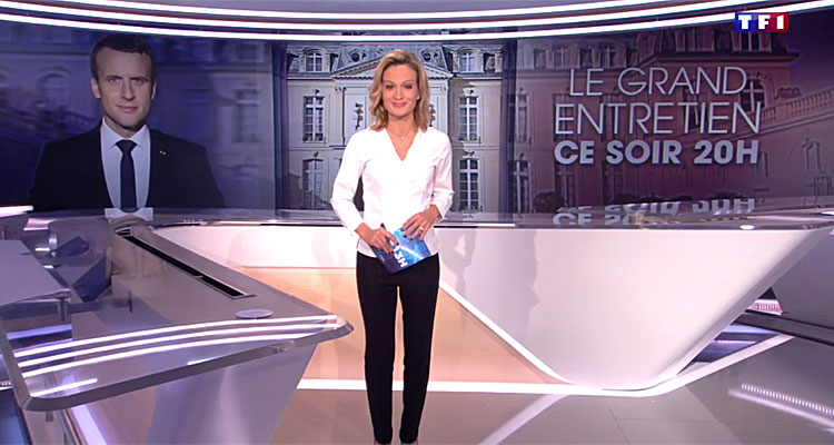 Audiences JT (dimanche 15 octobre 2017) : Audrey Crespo-Mara et Nathalie Renoux séduisent, Laurent Delahousse souffre face à Emmanuel Macron