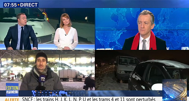 Audiences : la matinale de BFMTV au plus haut face à Télématin, CNews résiste, LCI bat des records 