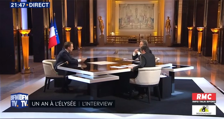 Emmanuel Macron (BFM TV) : quelle audience pour l’interview face à Jean-Jacques Bourdin et Edwy Plenel ?